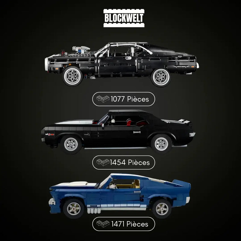 Collection ultime de muscle cars – Charger (Fast &amp; Furious) | Camaro Z/28 (1969) | Mustang