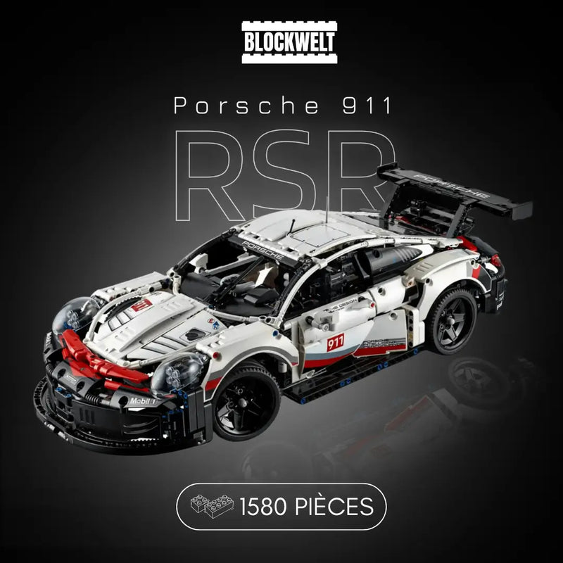 911 RSR (1 580 pièces) + kit moteur et télécommande 
