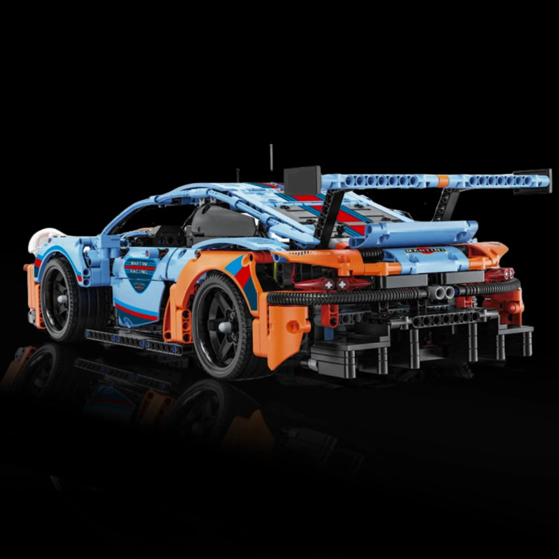 Kit de construction 911 RSR bleu-orange (1 580 pièces)